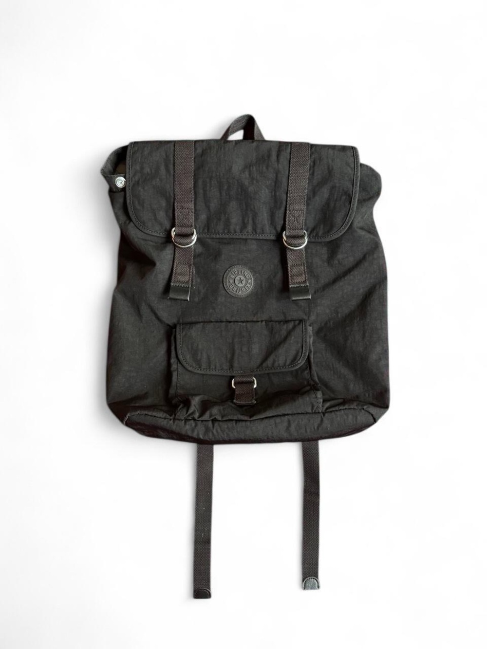 Kipling Black Men's Roll-Top Backpack
